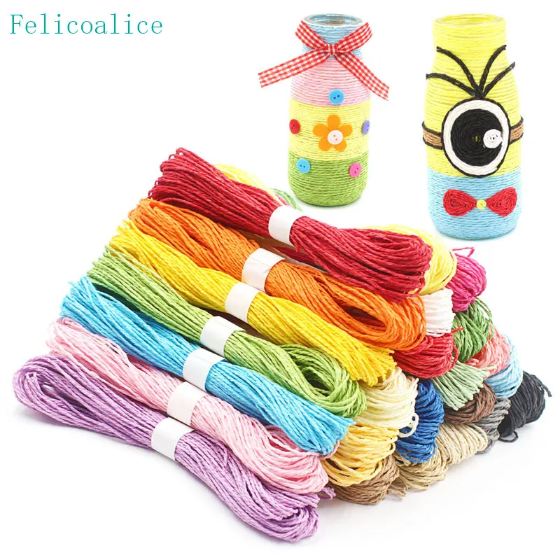 30M Colorful Cute Paper Rope Stickers Children DIY Handmade Accessory