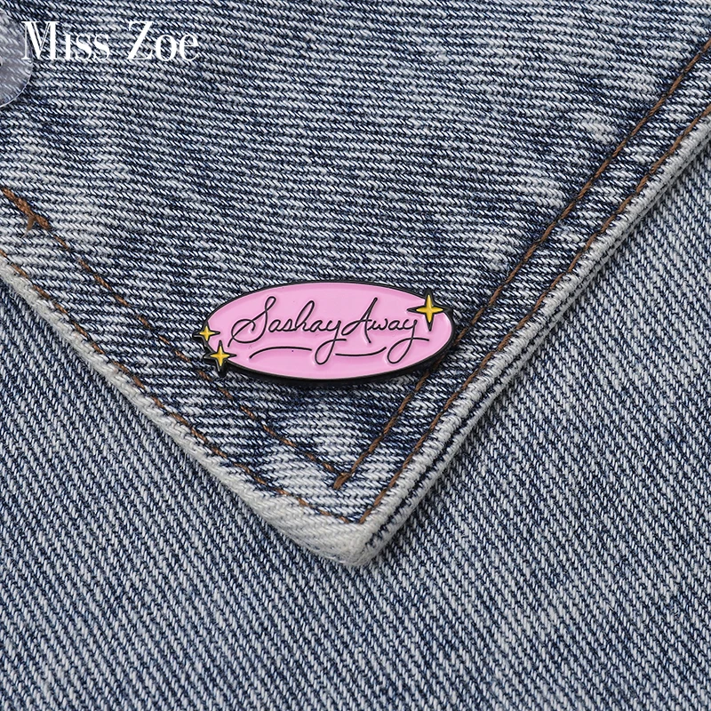 Lapel Pin Jewelry Race-Brooch Away Badge Cartoon Drag Enamel-Pin Sasha Rupauls Gift