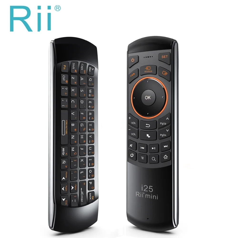 Cheapest Original Rii i25 Wireless Air mouse 2.4Ghz Mini Fly Mouse