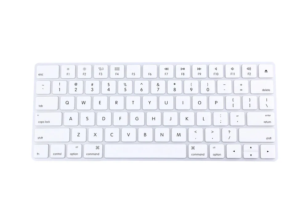 RYGOU Американская версия Английский алфавит силиконовый чехол для клавиатуры защитная кожа для Apple новая волшебная клавиатура 2 MLA22B/A выпуск - Цвет: whtie