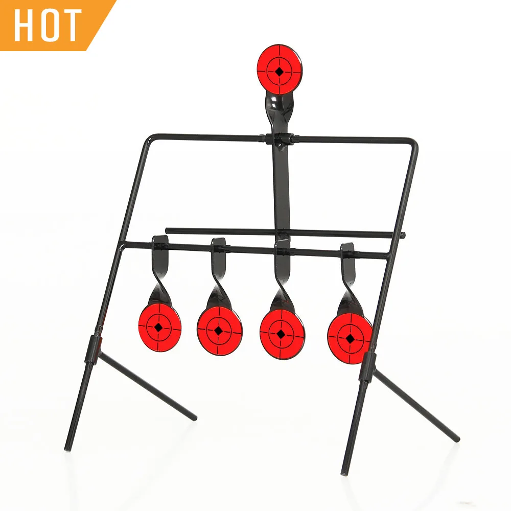 

PPT New Arrival 4 Targets Automatic Reset Rotating Shooting Target For Hunting Shooting HS36-0005