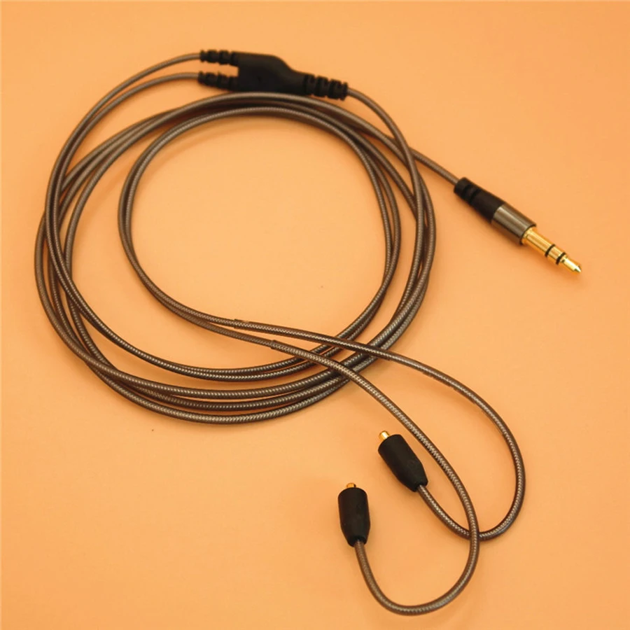 und mehr Without mic 3,5 mm Stecker Audio Kabel Kopfhörer Cable Kopfhörer Shure SE215 Hellodigi Ersatz-Upgrade Audio Kabel Kopfhörer abnehmbar MMCX-Kabel