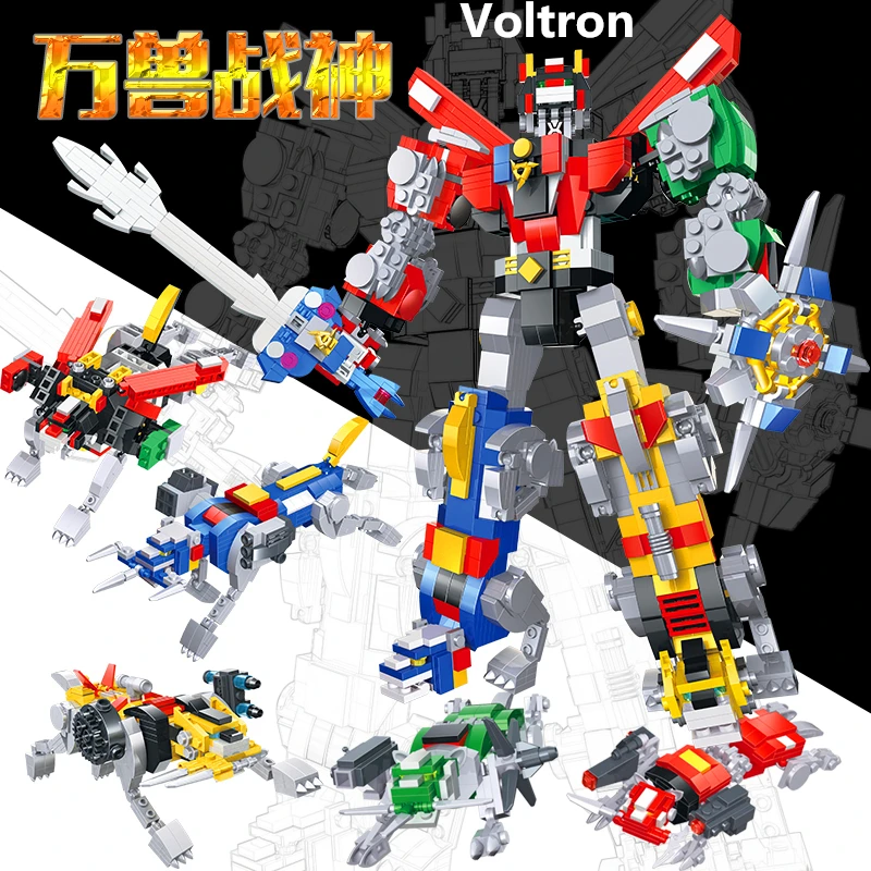 HSANHE IDEAS Creator Expert Робот защитник Вселенная Voltron строительные блоки Наборы комплекты кирпичей Транс фильм детские игрушки Marvel