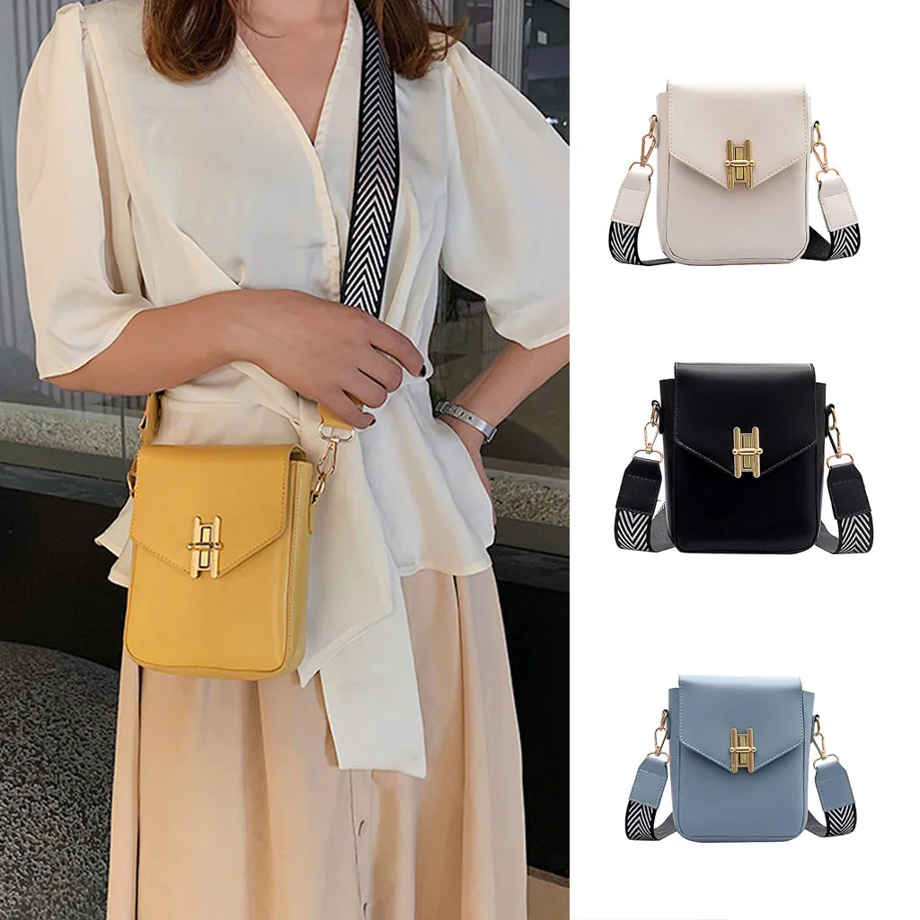 Женская кожаная сумка с широким ремешком, маленькие дизайнерские сумки, высокое качество, новая модная сумка на плечо, летняя сумка-мессенджер, желтый пакет# L5