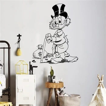 

Duck Tales Wall Decal Cartoons Sticker Uncle Scrooge Home Scrooge McDuck Interior Living Room Decor Stickers Housewares #T419