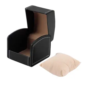 

Luxury Black Leather Watch Box Display Case Gift Box For Watch Jewelry Watch Box B EC