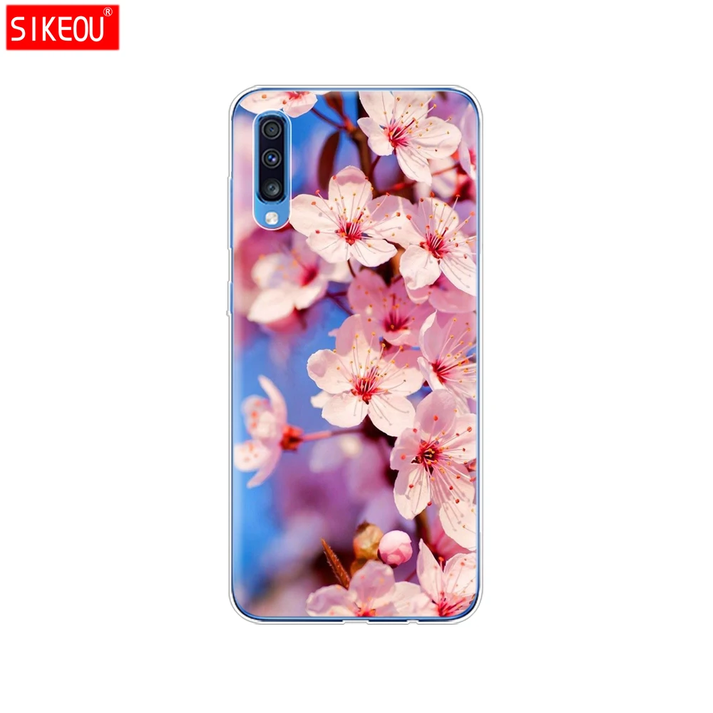 For Samsung A70 Case Soft TPU Phone Back Cover For Samsung Galaxy A70 silicon Cases Coque Capa A 70 A705 A705F bumper Cat - Цвет: 12099