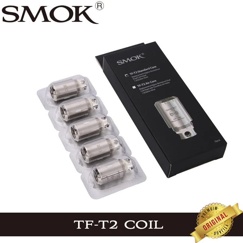 5 шт./лот оригинальный SMOK TFV4 сменная катушка TF-T2 Головка Катушки 1.5ohm Стандартный