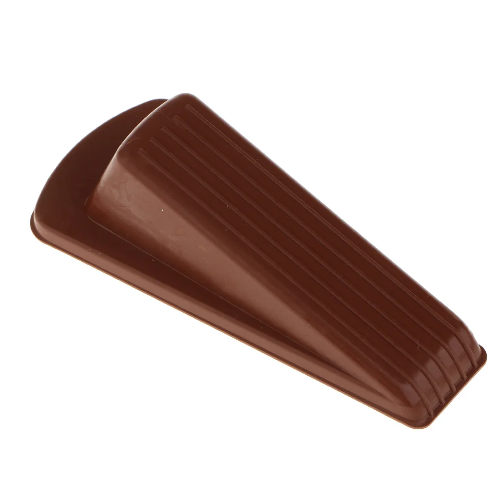 Rubberish Door Stop Doorstopper Interior Floor Doorstop Door Jammer Door Catcher Brown/Black/White