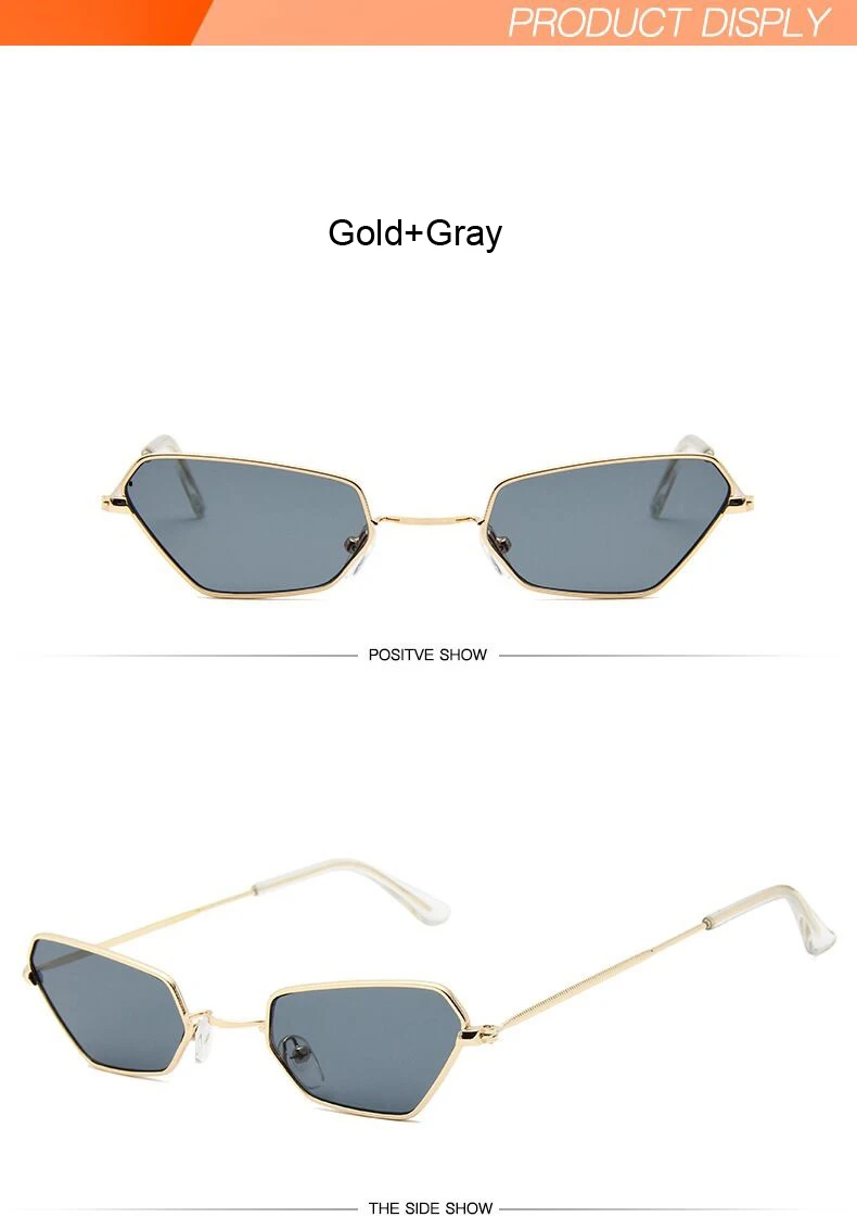 Роскошные маленькие многоугольные зеркальные солнцезащитные очки для женщин, фирменный дизайн, женские солнцезащитные очки «кошачий глаз», женские уличные очки Oculos De Sol Gafas