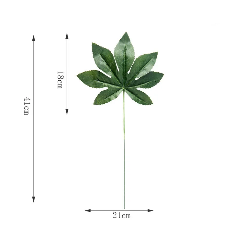 Искусственные растения монстера пластиковые тропические листья пальмы украшения дома сада Аксессуары фотографии декоративные листья - Цвет: Ba Jiao Ye