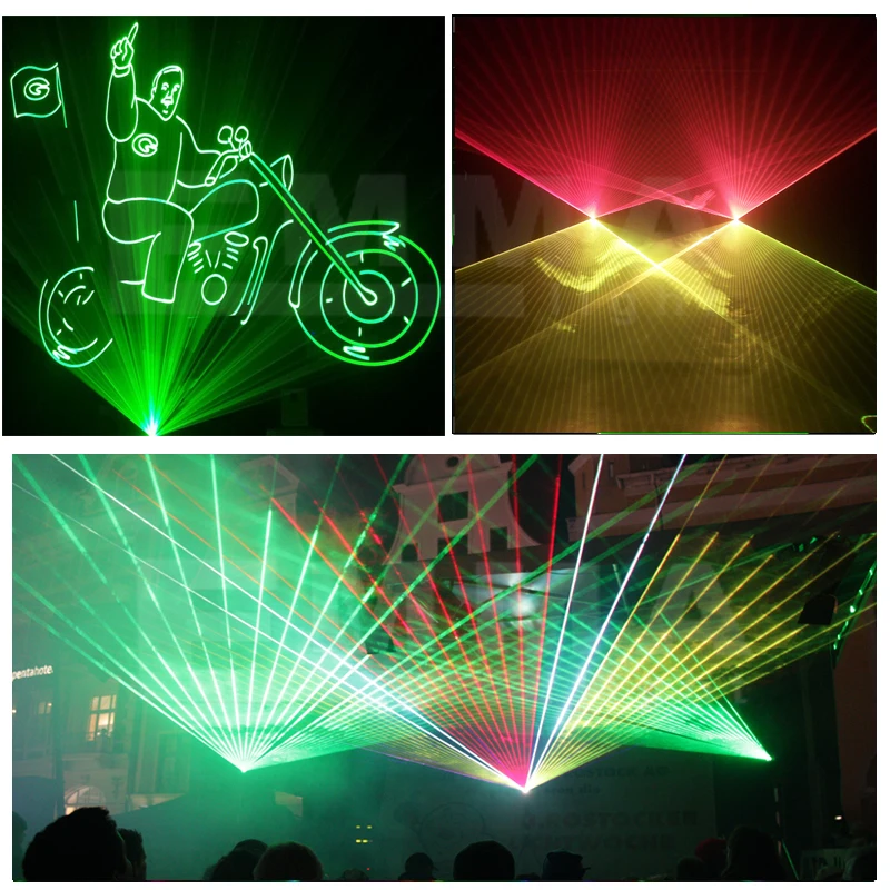 ilda 2d+3d laser 15 watt rgb laser beam&animation programmable full color effect sky laser light