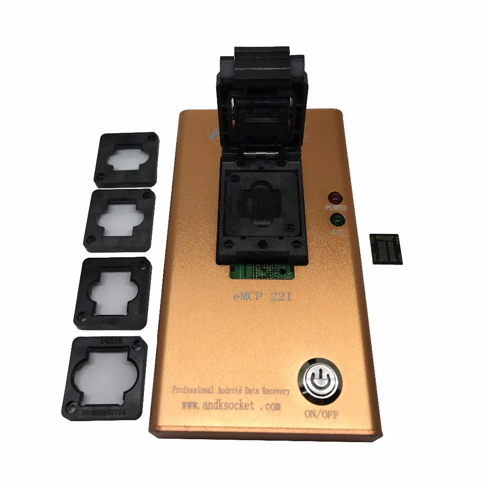 

EMMC221 socket data recovery device for android phone NAND flash chips Rescue Contacts,Messages,Pictures and recently files