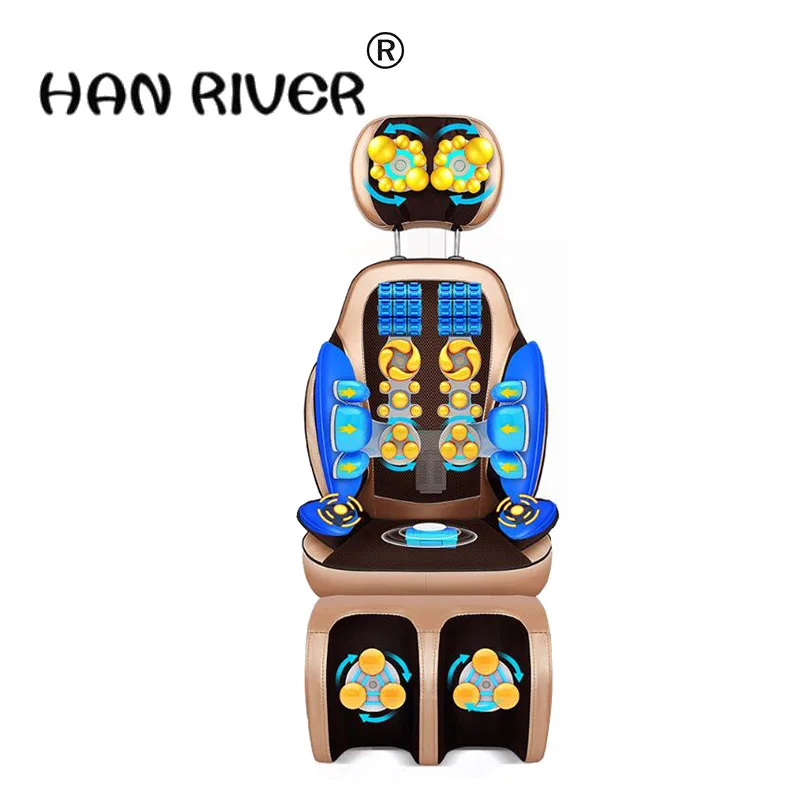 Kopen Cervicale wervelkolom stimulator massage nek lumbale terug de elektrische stoel kussen multifunctionele kneden vibration van huishoudelijke