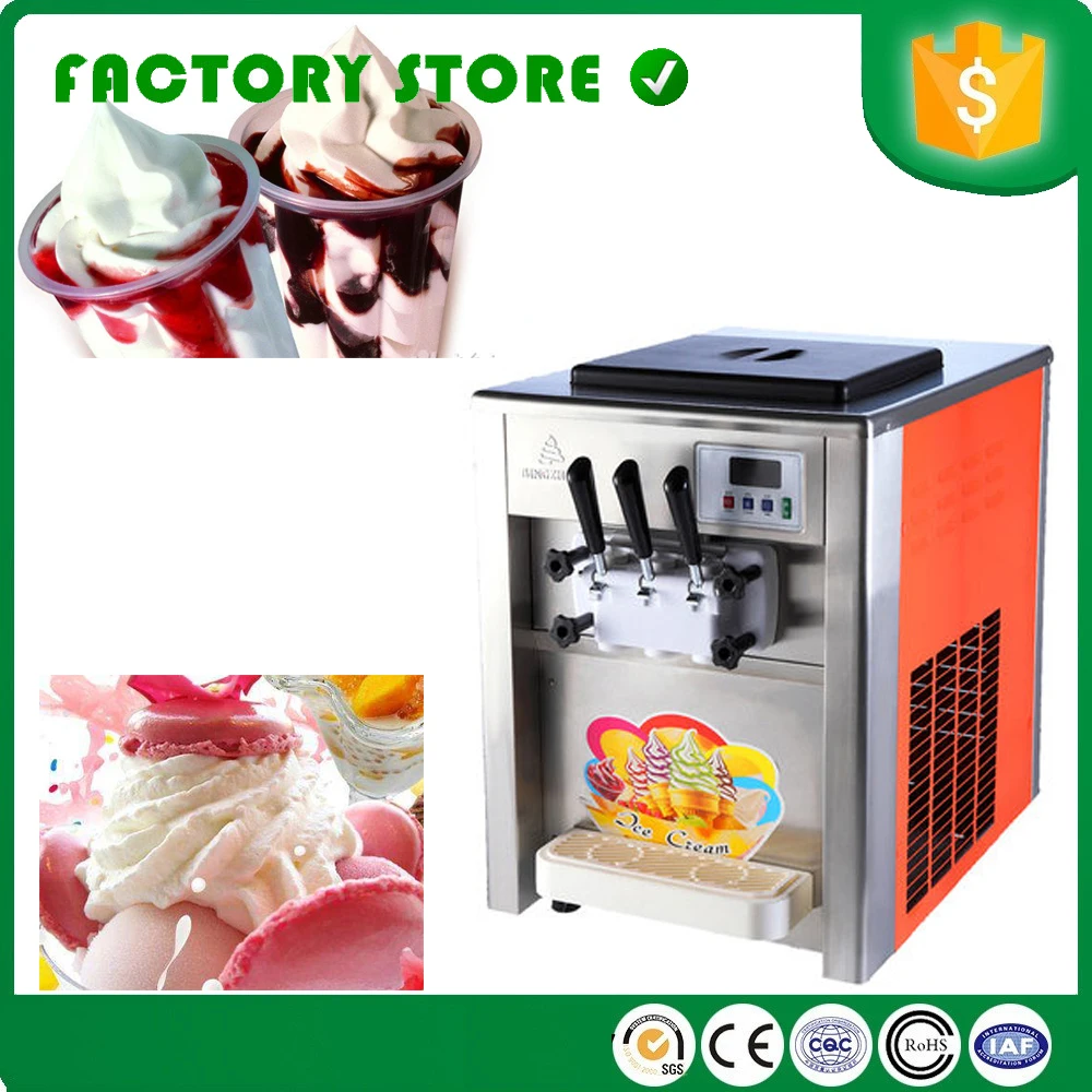 Free shipping by sea CFR Commercial cheap table top soft serve ice