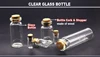 1-25ml Empty Clear Glass Bottles Jars Vial with Cork Stopper for DIY Wish Message Sample Perfume container Nail Art bead reagent 2