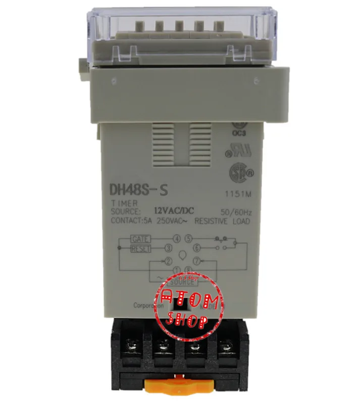 DH48S-S 12 В 24 в 110 В 220 В многофункциональное Цифровое реле таймера на задержке 8 контактов SPDT повторный цикл 0,1 S-99 H