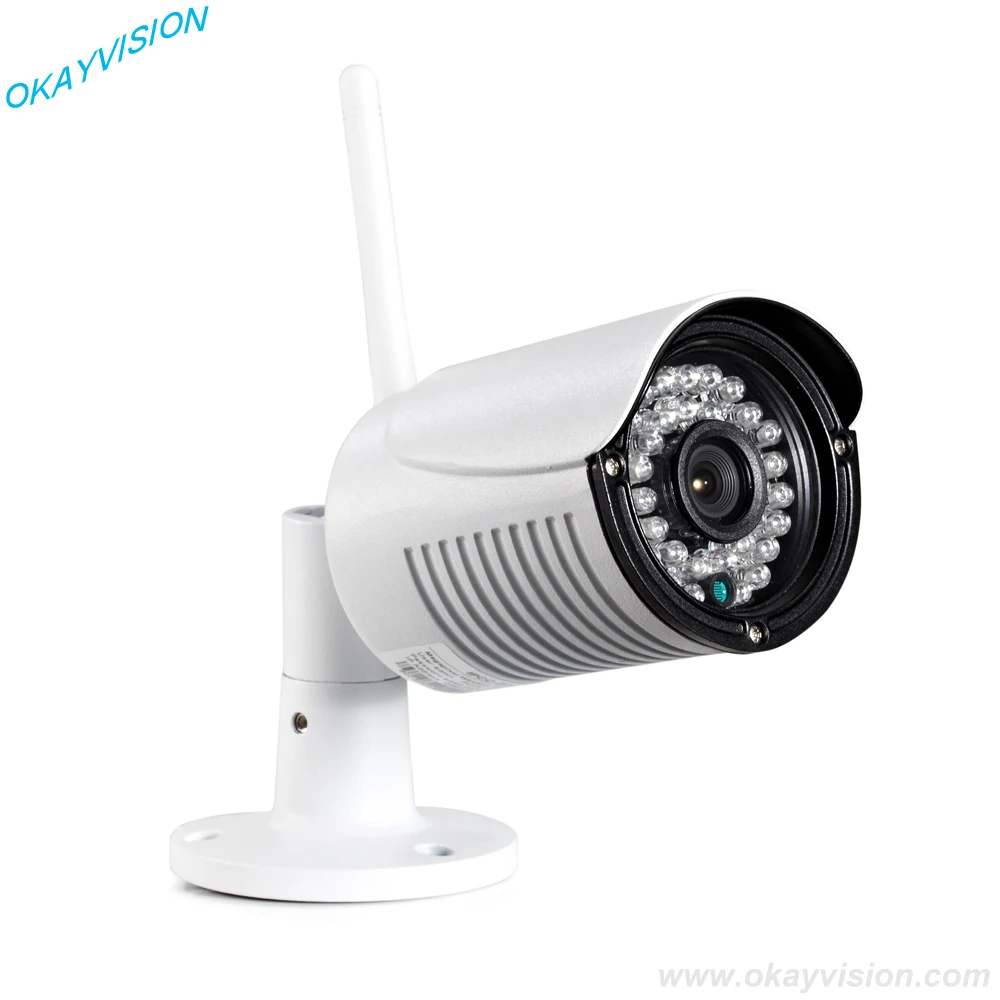 CCTV Системы 720 P 2ch HD Беспроводной NVR комплект Открытый ИК Ночное видение ip Камера Wi