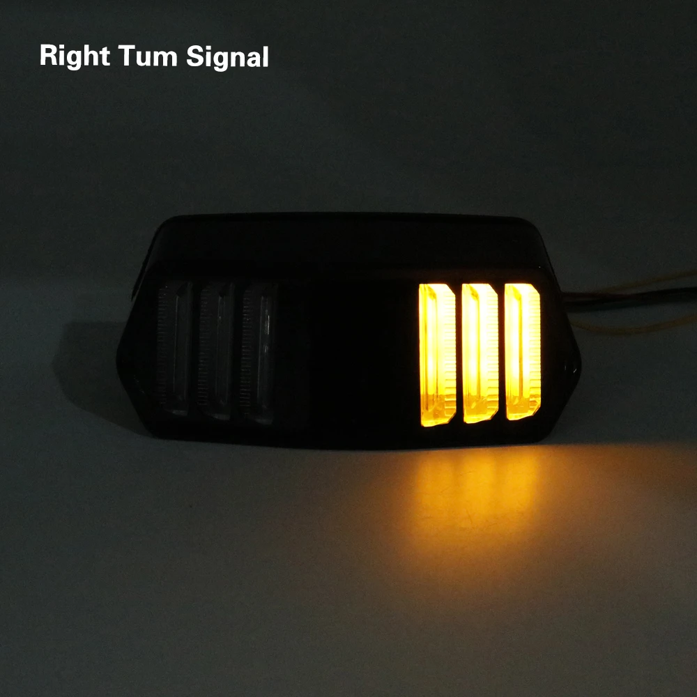 Motorcycle LED Brake Stop Signal Tail Light Street Bike Rear Indicator Turn Signal Light for Honda MSX125 CBR650F CTX700 700N (23)