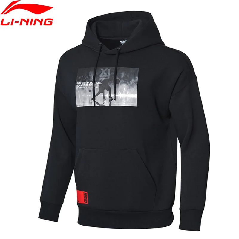 

Li-Ning Men BAD FIVE Basketball Series Sweater 66% Cotton 34% Polyester LiNing Sports Hoodies Loose Fit Sweater AWDP053 CJFM19