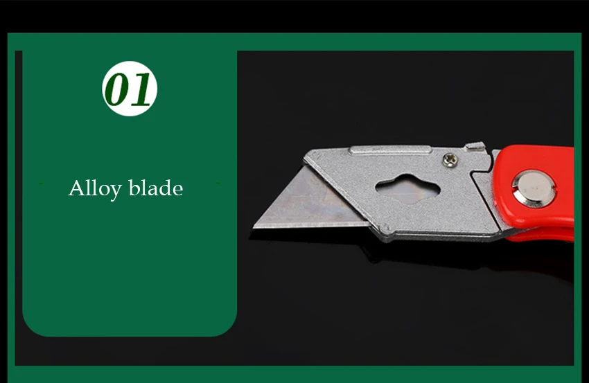 Складной нож из высокоуглеродистой стали с 5 острыми лезвиями, универсальный канцелярский нож деревообрабатывающий походный Походный нож