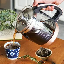 Электрический чайник отверждения горшок Черный чай вареная машина многофункциональный автоматический утолщение стекла tisanes защита от перегрева