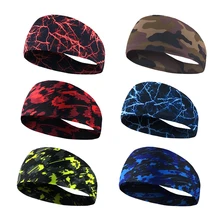 Фитнес спортивная повязка от пота на голову Теннис Бадминтон, Бег для бега впитывает пот и группа мужской женский йога спортивный зал лента для волос головная повязка