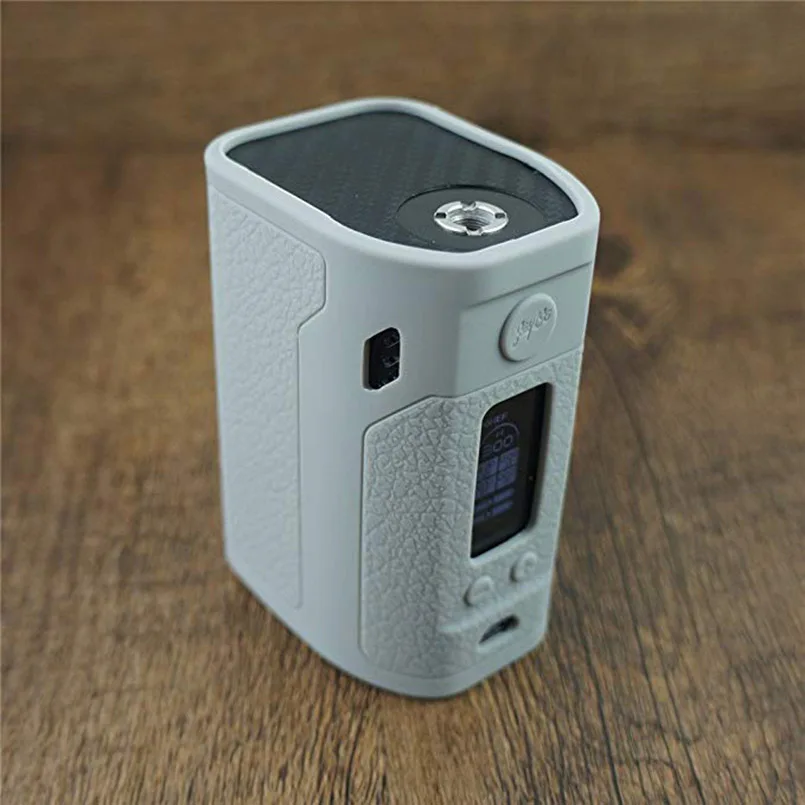 2 шт Wismec рел RX300 TC 300w коробка мод резиновый силиконовый чехол/крышка/кожа/корпус/рукав/наклейка для Wismec рел RX 300 - Цвет: gray