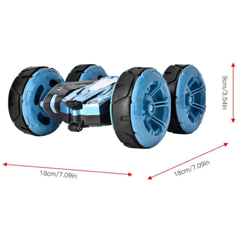 Большой Двухсторонний трюк Радиоуправляемый автомобиль 2,4G двухсторонний трюк Дрифт деформация багги автомобиль Рок Гусеничный ролл автомобиль 360 градусов флип дети