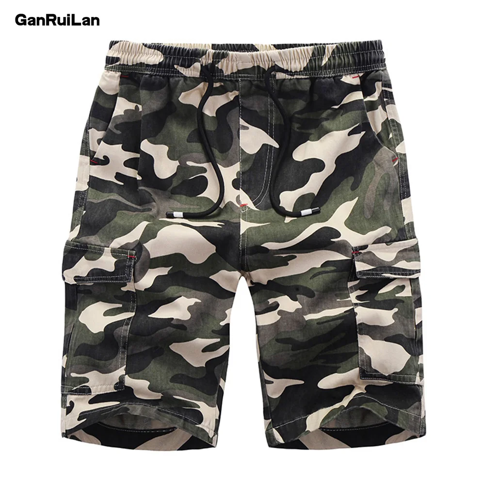 

2019 New Casual Shorts Men Summer Top Design Camouflage Military Casual Shorts Homme Cotton Fashion Brand Clothing DK18004