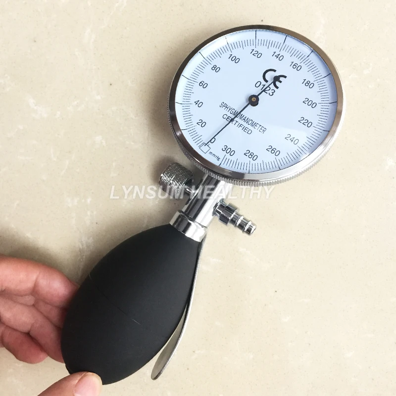 

Medical CE Blood Pressure Monitor Gauge Meter Bulb Bigger Dial 6.75cm for BP Cuff Arm Aneroid Sphygmomanometer Gauge