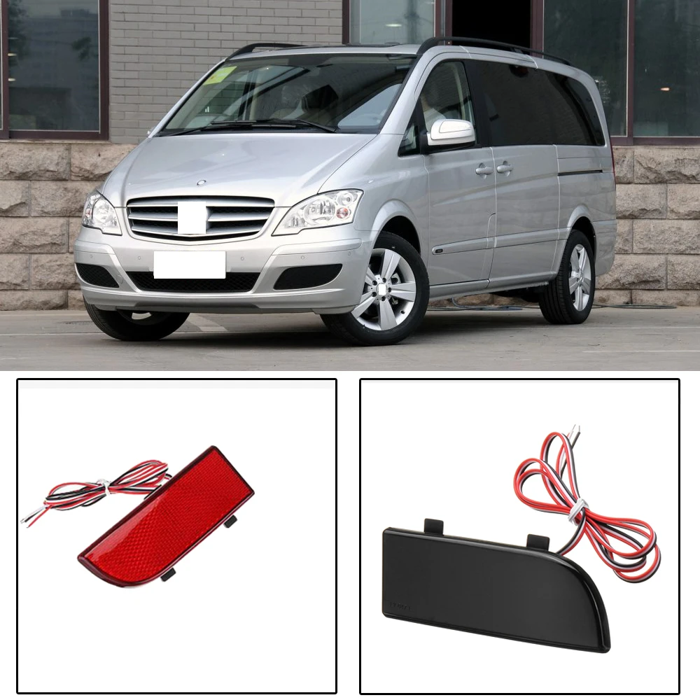 

CAPQX For Benz W906 Sprinter Vito Viano W639 Rear Bumper LED Brake Light Reflector Reverse Parking Lamp Stop Warning light