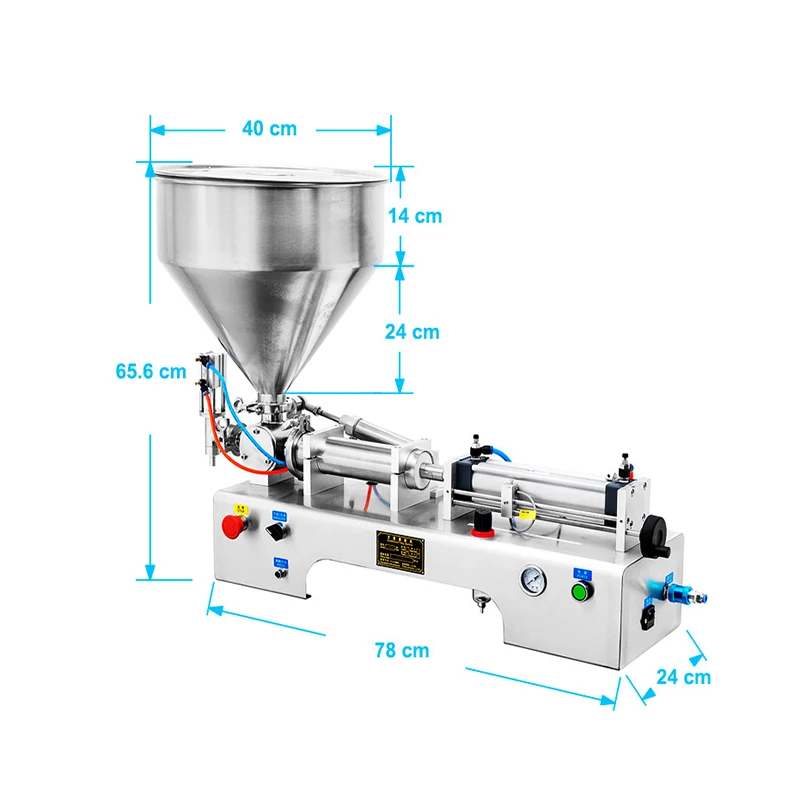 10-1000 мл электрическая пневматическая Одиночная машина для наполнения пасты пчела зубная паста соус уход за кожей продукт машина для наполнения