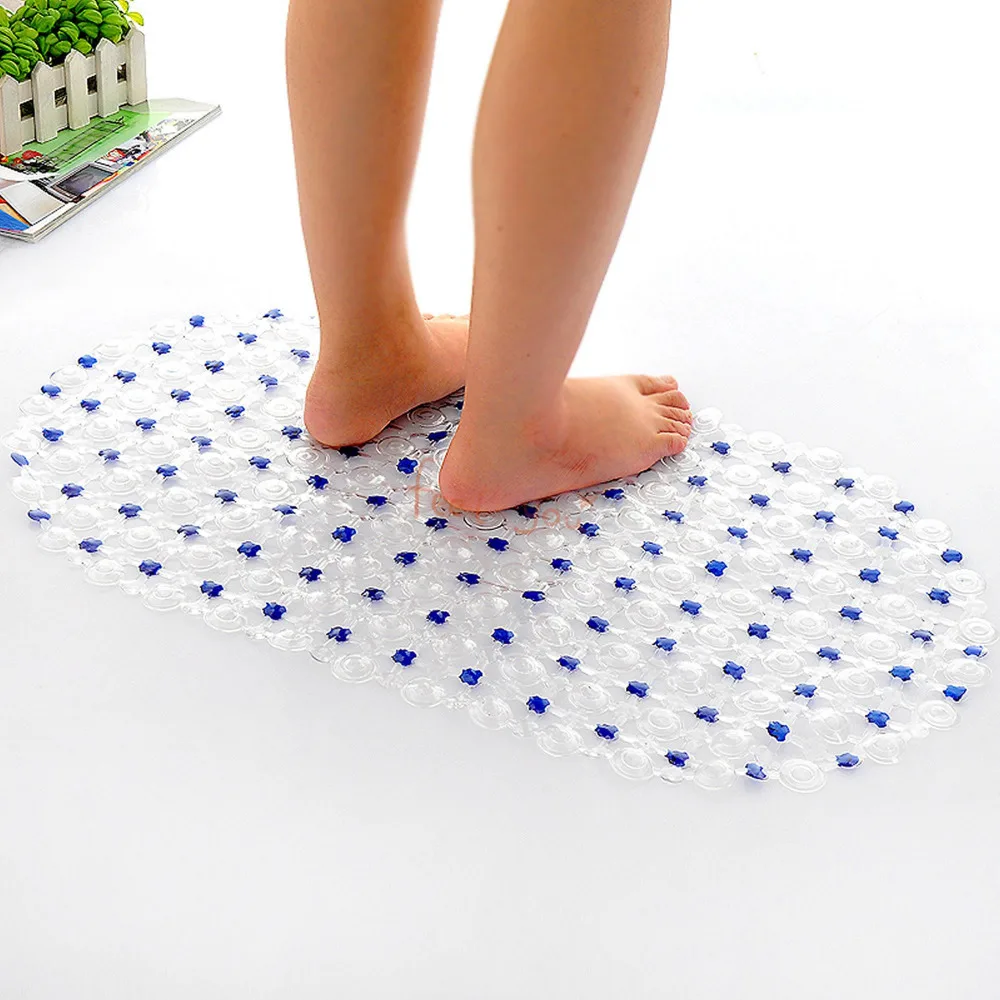 Comfortable PVC Non Slip Bath Mat Shower Bathroom Pad Slip resistant