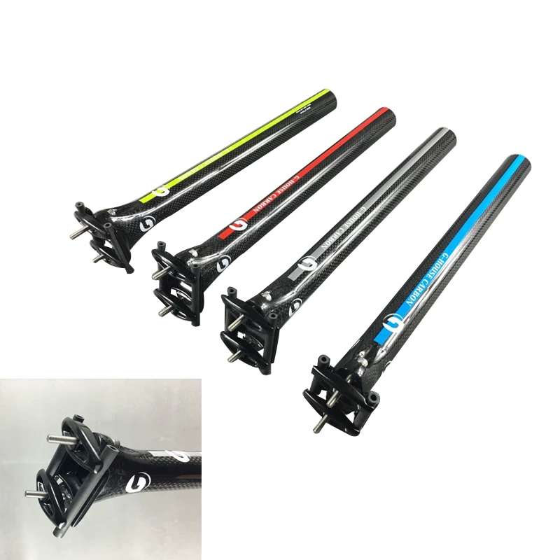 Whole Carbon Fiber Mountain Road Bicycle Seat Rod 3k Lines Tube Body