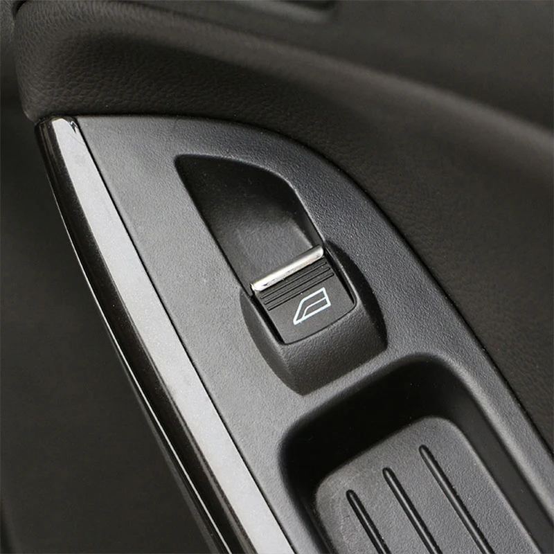 

My Good Car 7Pcs/Set Car Window Lifter Buttons Trim Decoration Sticke for Ford Focus 3 4 MK3 MK4 Fiesta Ecosport
