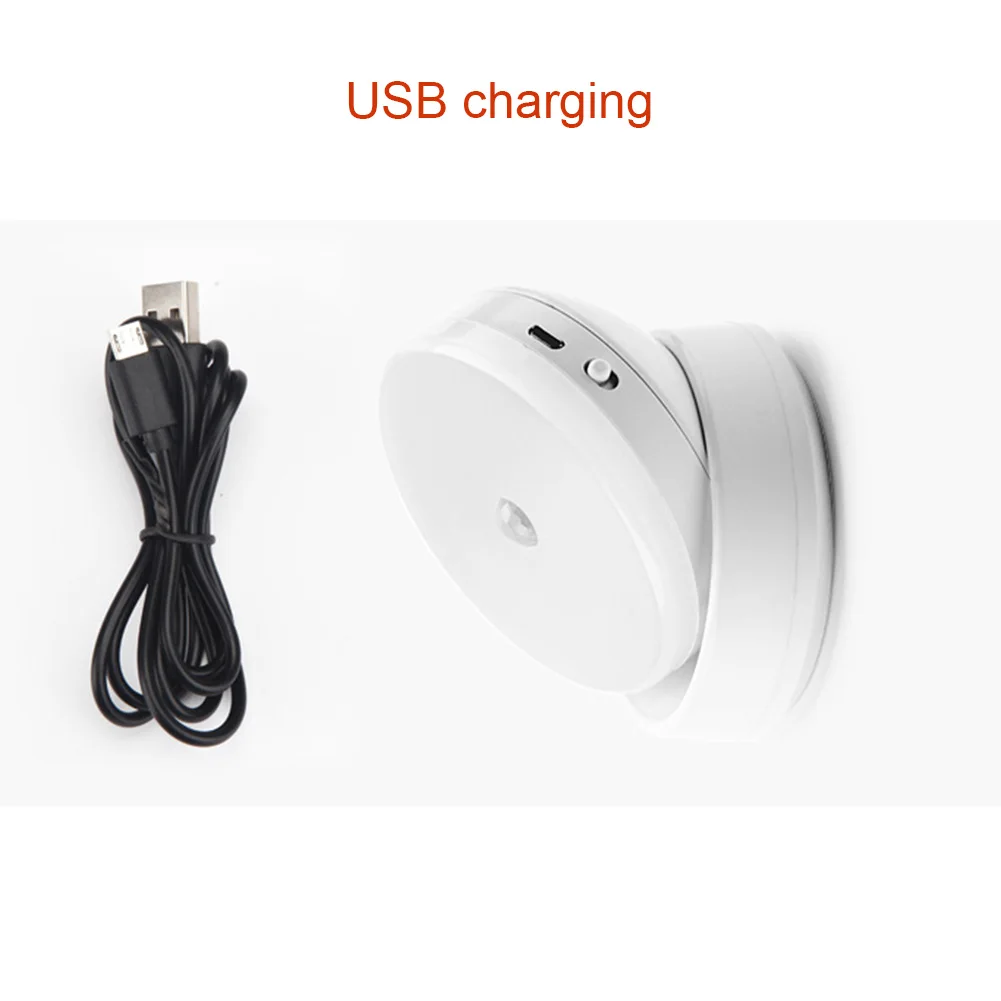

Motion Sensor Light 360 Degree Rotation Rechargeable Motion Sensor LED Night Light Lamp WWO66