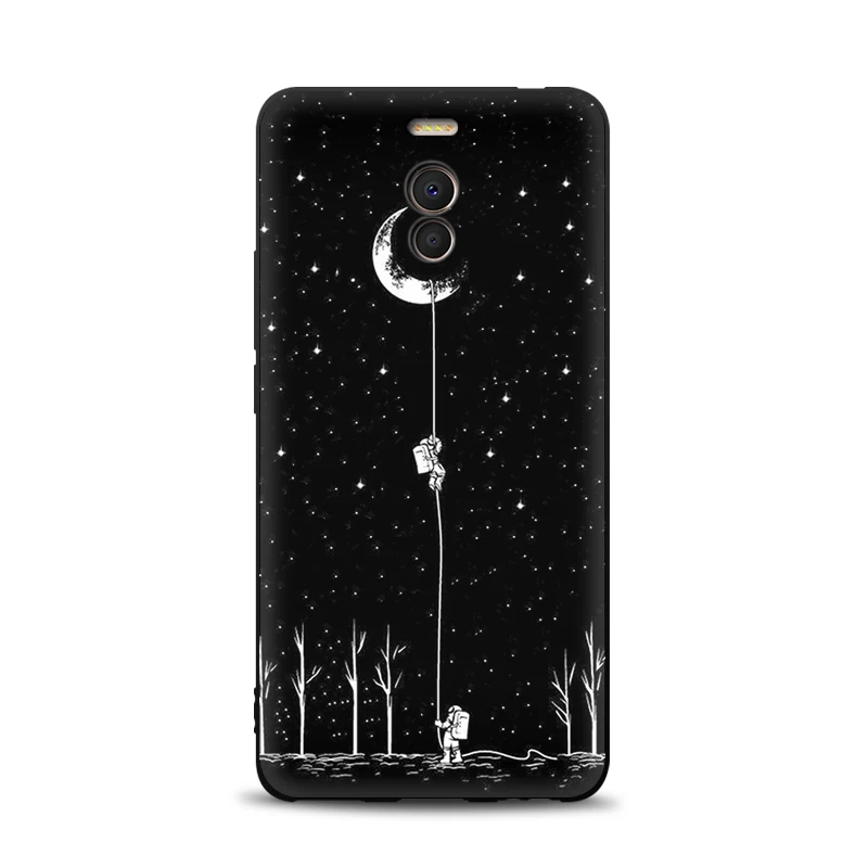 JURCHEN Soft Tpu Back Cover For Meizu M6 Note Case Silicone Matte Exquisite Print Phone Case For Meizu M6 Note Case Meizy Note 6 cases for meizu black Cases For Meizu