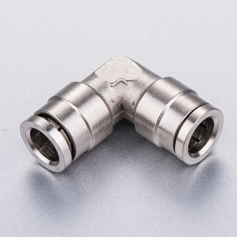 

tube size 14mm thread brass Connecting Push in Pneumatic elbow air hose reducing fitting