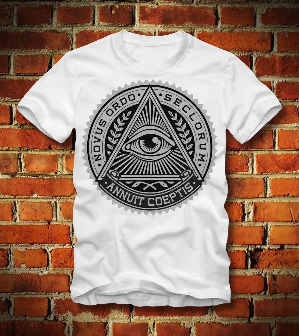 

T Shirt Illuminati Conspiracy Conspiracy Theory Tv Nwo Freemasons New 2019 Summer Style T-Shirt Man Print T-Shirt Hipster