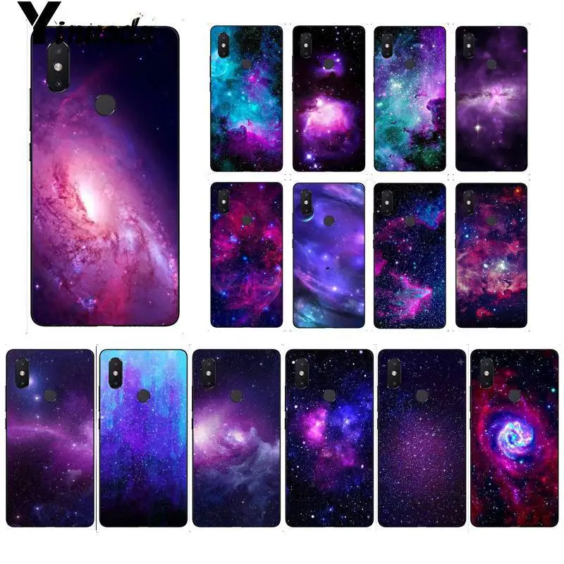 

Yinuoda Purple Space Star Newly Arrived Black Phone Case for Xiaomi Redm4X 6A Redmi Go Redmi5 5Plus Note4 Note5 7 mi A1 A2Lite