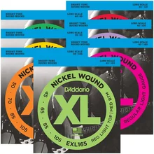 D’Addario Nickel Wound Bass Guitar Strings, Long Scale EXL160 EXL165 EXL170 EXL190 EXL220