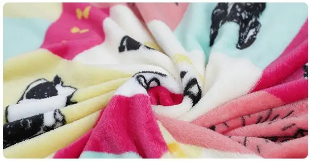 Мягкое одеяло для собаки для питомца флисовые французские одеяла с бульдогом кошка собака кровать коврик для собак Подушка одеяло щенок кошка спальные покрытые коврики