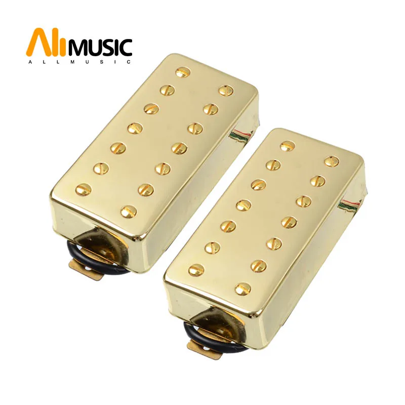 

ALLMusic 7 String Guitar Humbucker Pickup Dual in Line slotted Screw for Electric Guitar Gold