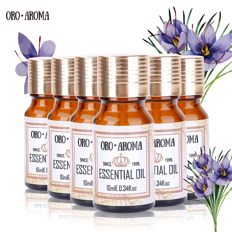 Oroaroma Pine needle Marjoram Carnation Angelica Argan Evening Primrose Essential Oils Pack For Spa Bath 10ml*6