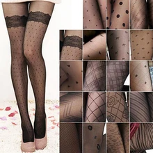 2017 Моды для Женщин, Модные Сексуальные Чулки Леди Черный Татуировки Pattern Искушение Sheer Колготки Чулки Колготки DY35