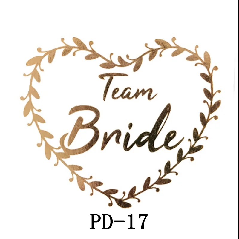 10pc Bridal Team Bridesmaid team temporary tattoo Bachelor Bride Party Sticker Decoration Marriage Bridal To Be Party Supplies 