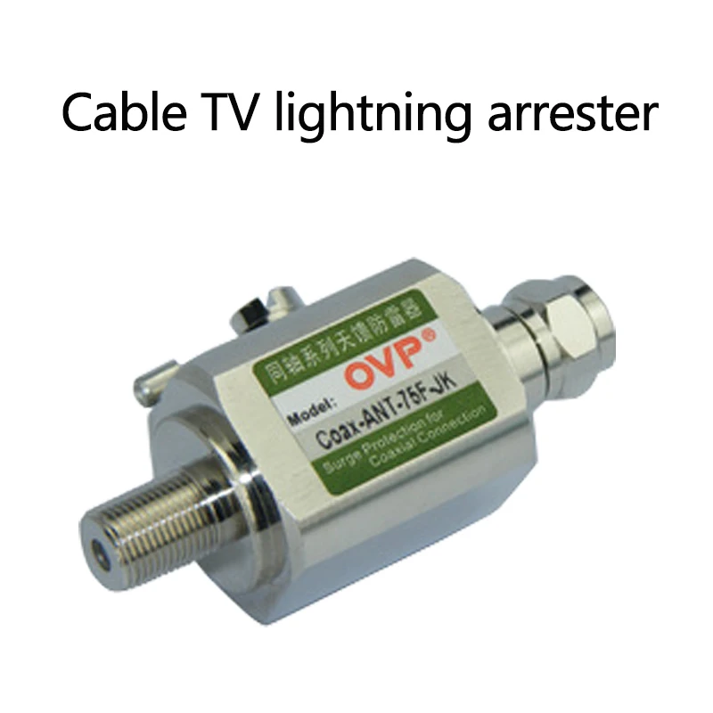 

Cable TV Lightning Arrester, Antenna Feed Arrester, F Head Surge Protector Signal