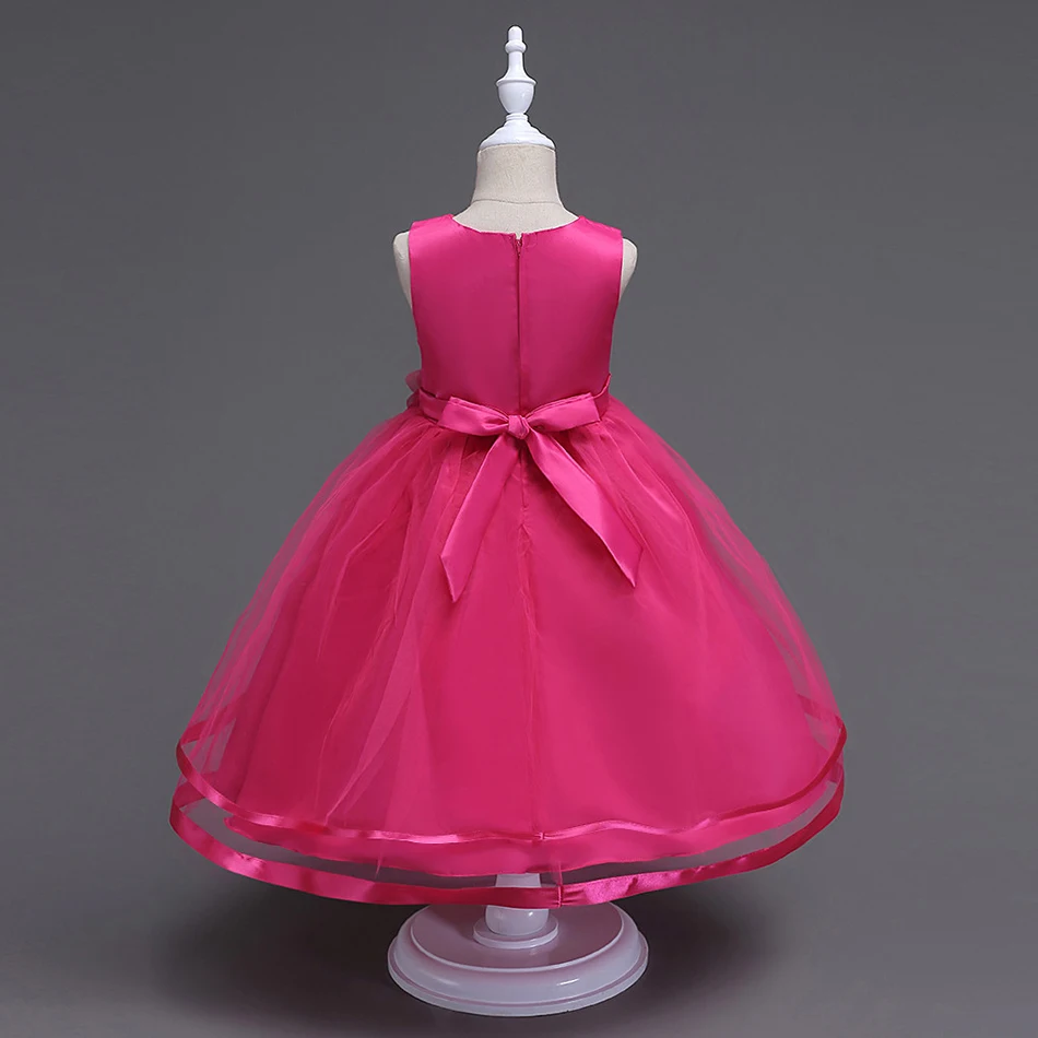 Girls Summer Flower Evening Dress  (13)