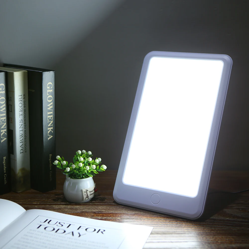 

Portable Table Lamp Anti-Seasonal Affective Disorder Phototherapy Lamp AC100-240V White Color